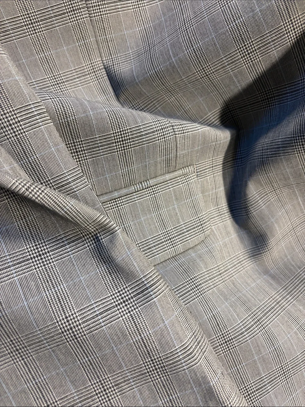 Perry Ellis Gray Glen Plaid Sport Coat